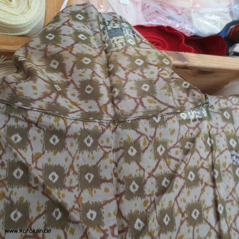 Seiden Meisen Komon Kimono feinste Karos