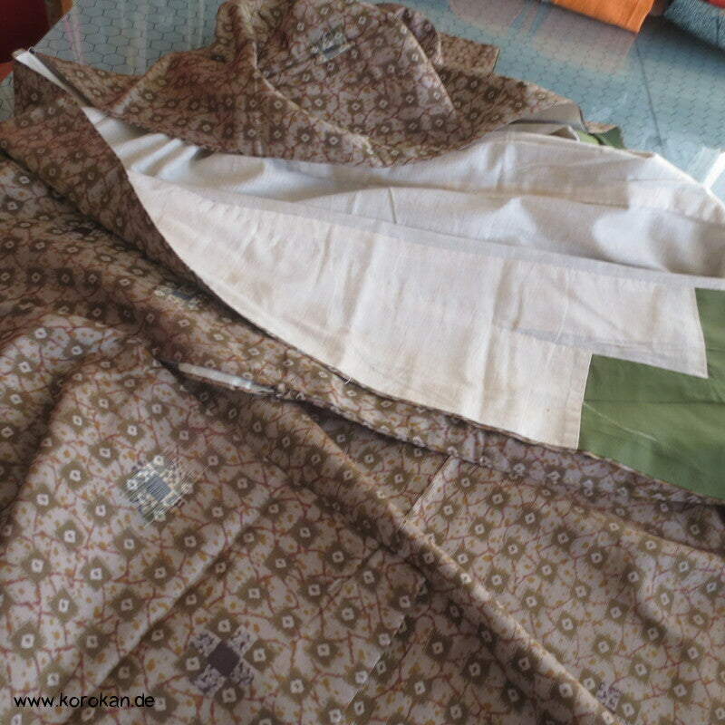 Seiden Meisen Komon Kimono feinste Karos