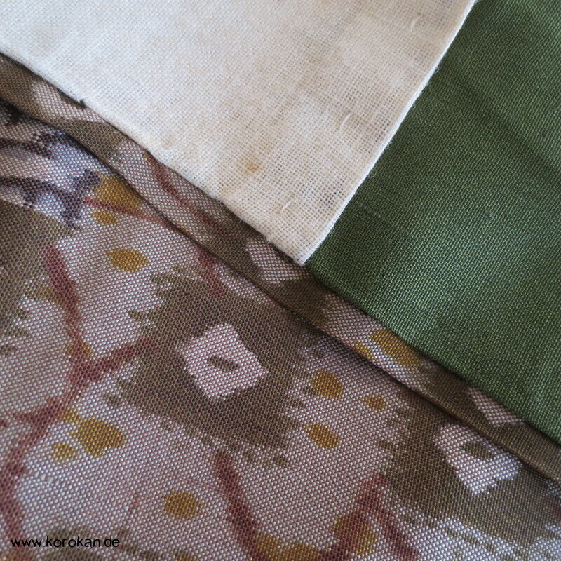 Seiden Meisen Komon Kimono feinste Karos