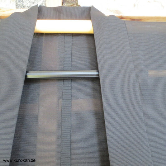 schwarz Rho Seide, Durchbruchmuster Haori