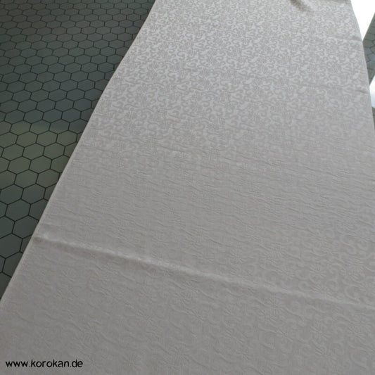 naturfarbener Damast Kimono Seiden Ebatoki Stoffrest