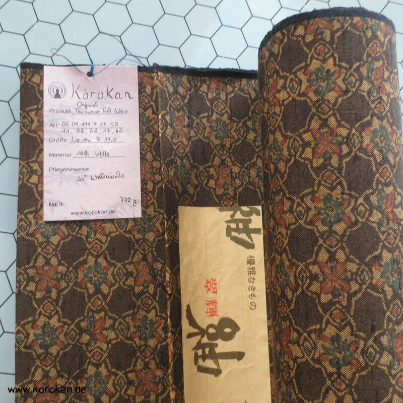 Blüten geometrisch Kimono japanischer Wollstoff