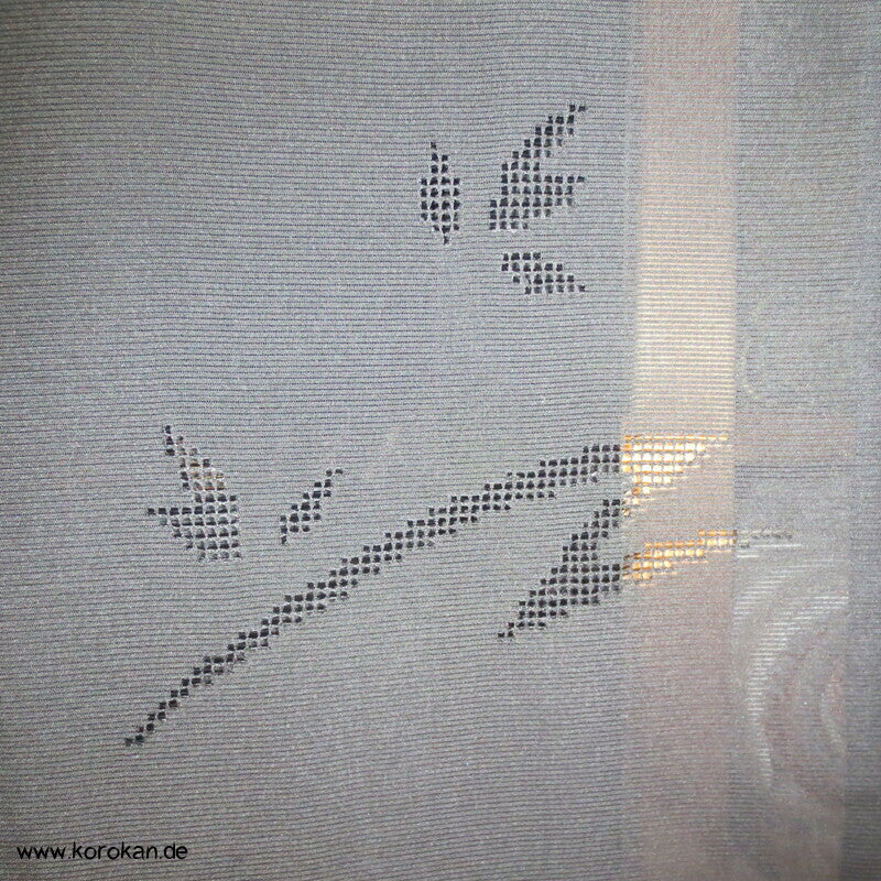 schwarz Rho Seide, Durchbruchmuster Haori