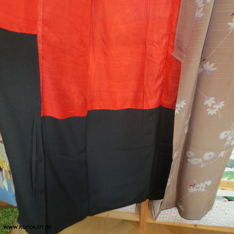 Japan Chrysanthemen antiker Komon Kimono Seersucker Seidencrepe