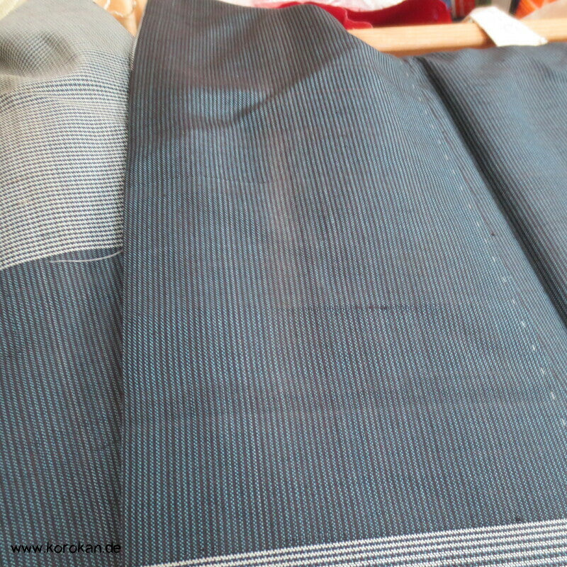Ichimatsu Karo Kasuri Tsumugi Seiden Kimono, Japan