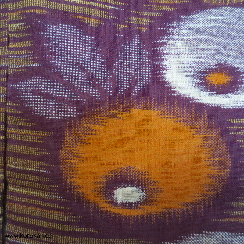 Kugelchrysanthemen Kasuri Moka Kotton Kosode Kimono