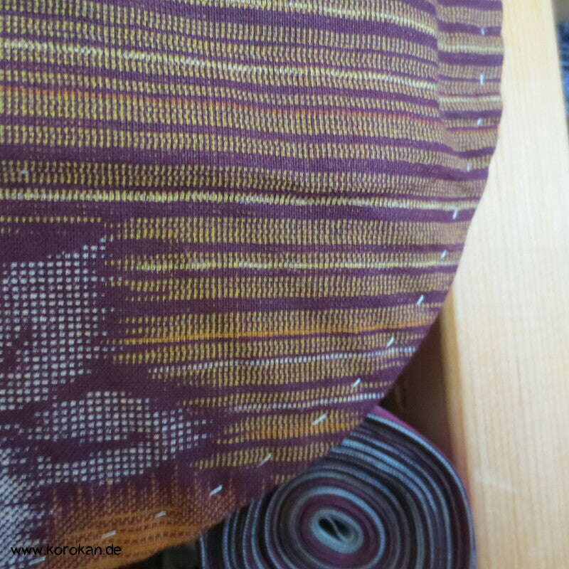 Kugelchrysanthemen Kasuri Moka Kotton Kosode Kimono