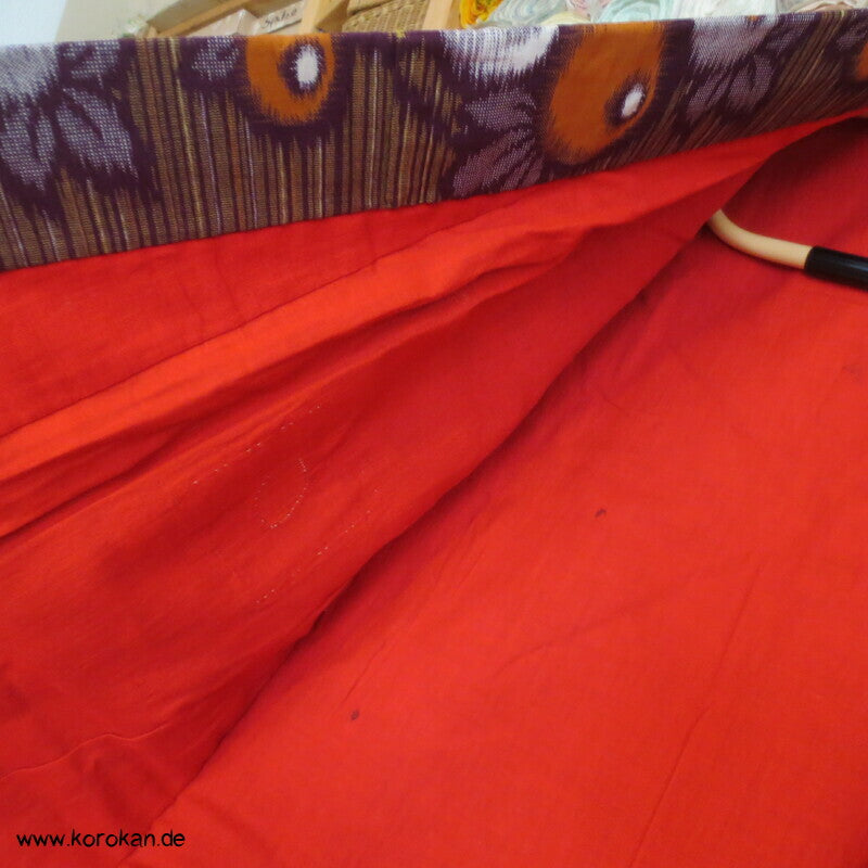 Kugelchrysanthemen Kasuri Moka Kotton Kosode Kimono