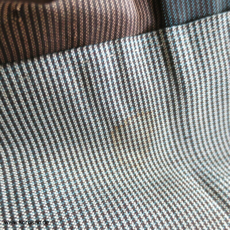 Ichimatsu Karo Kasuri Tsumugi Seiden Kimono, Japan