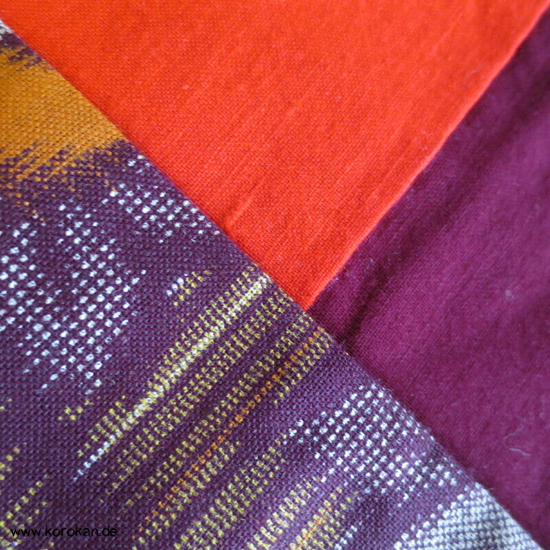 Kugelchrysanthemen Kasuri Moka Kotton Kosode Kimono