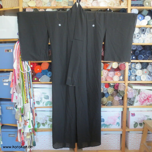 Igeta Mon Hitoe Rho Seiden Mofuku Kimono