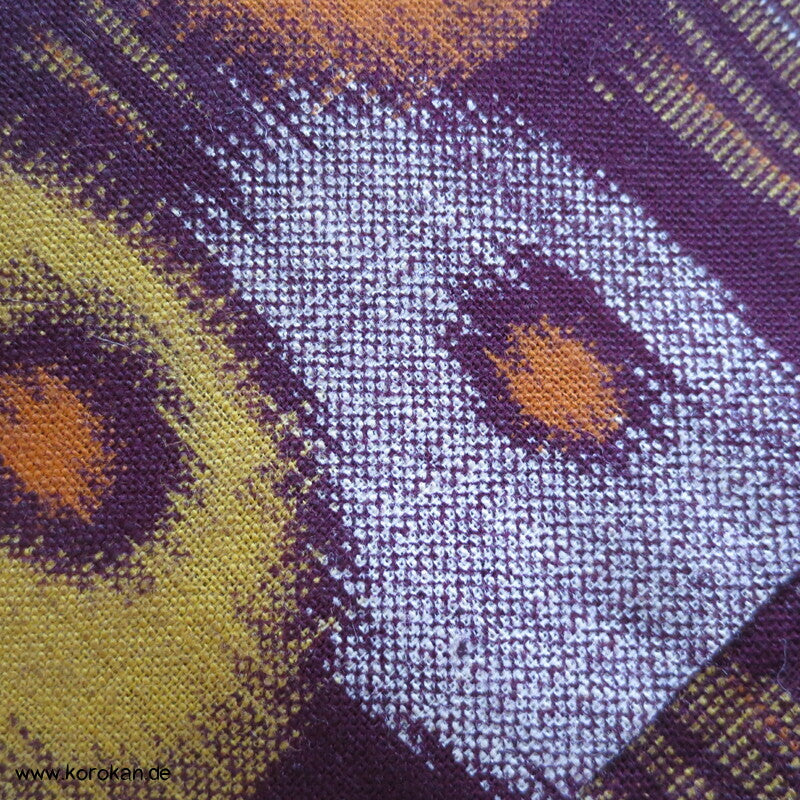 Kugelchrysanthemen Kasuri Moka Kotton Kosode Kimono
