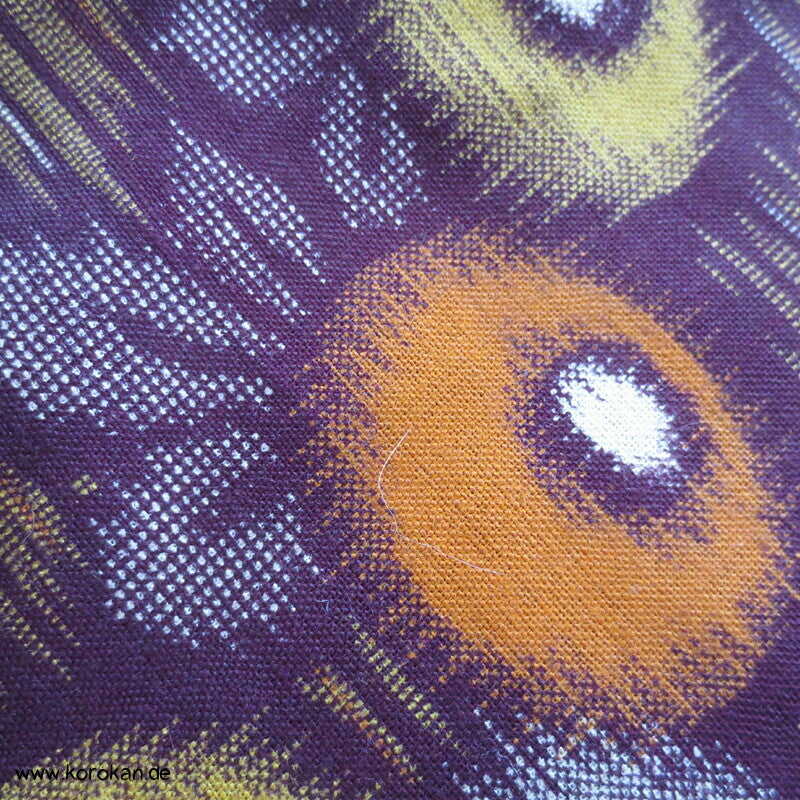 Kugelchrysanthemen Kasuri Moka Kotton Kosode Kimono