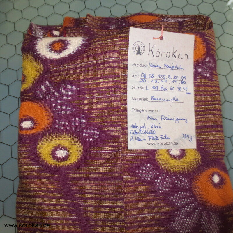 Kugelchrysanthemen Kasuri Moka Kotton Kosode Kimono