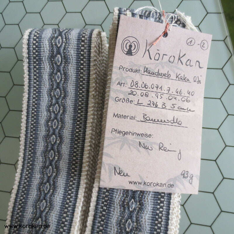 Kaku Obi / Datejime Kimono Gürtel handgewebt