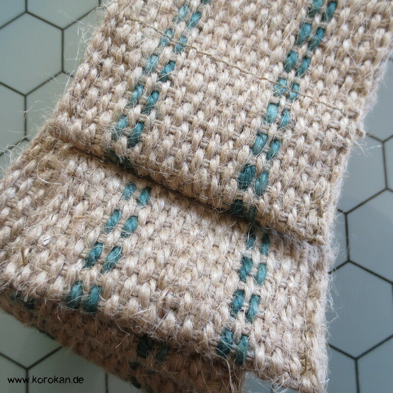 Kaku Männer Obi Gürtel grobe Jute, schmal