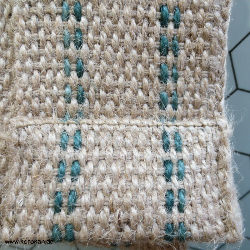 Kaku Männer Obi Gürtel grobe Jute, schmal