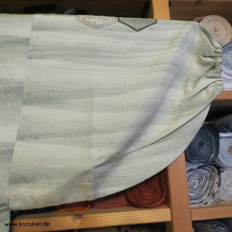 Dochugi Kimono Jacke, dicke Tsumugi Seide mit Kikko Motiven