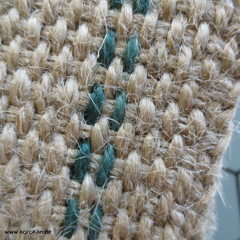 Kaku Männer Obi Gürtel grobe Jute, schmal