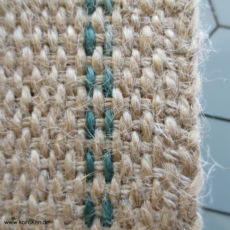 Kaku Männer Obi Gürtel grobe Jute, schmal