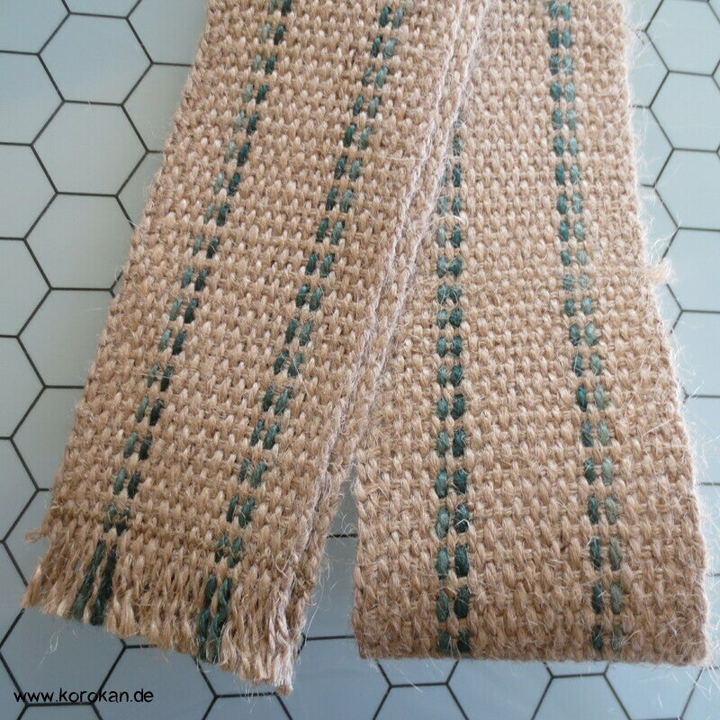 Kaku Männer Obi Gürtel grobe Jute, schmal