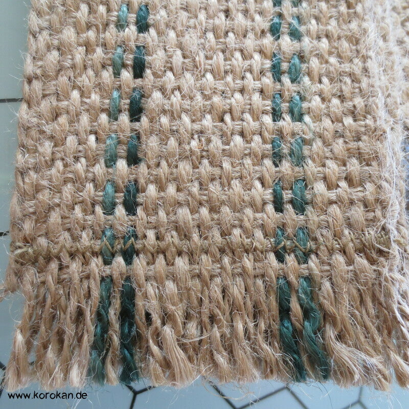 Kaku Männer Obi Gürtel grobe Jute, schmal