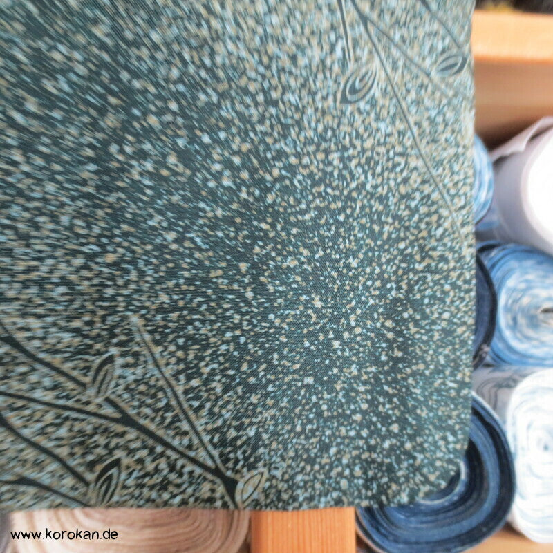 Komon Kimono diagonales Zweige im Schneesturm Muster, waschbar
