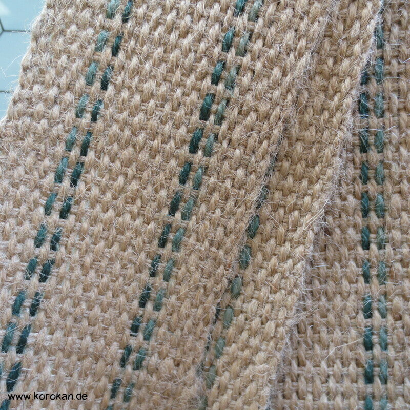 Kaku Männer Obi Gürtel grobe Jute, schmal