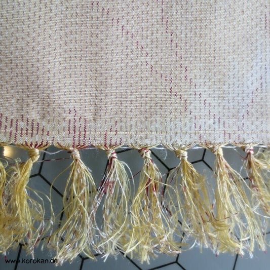 Zweige Kasuri noppige Tsumugi Seide