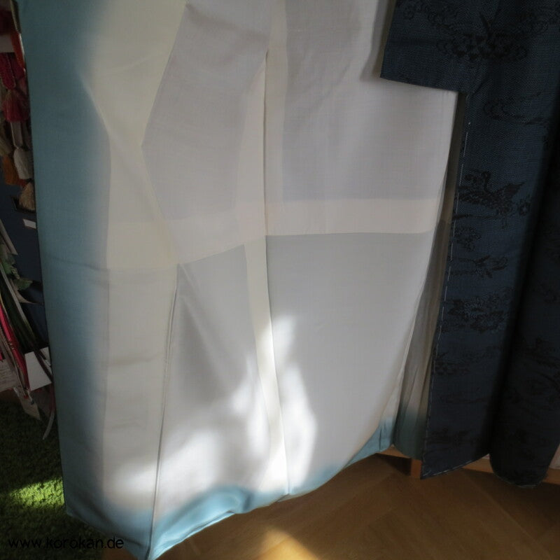 Kranich Kasuri Tsumugi Seiden Kimono