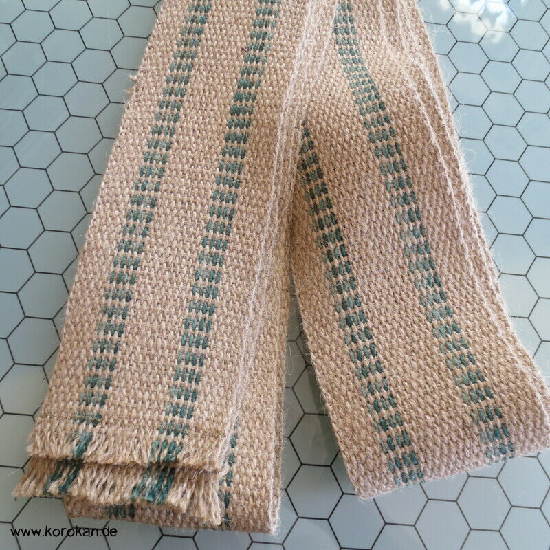 Kaku Männer Obi Gürtel grobe Jute, schmal