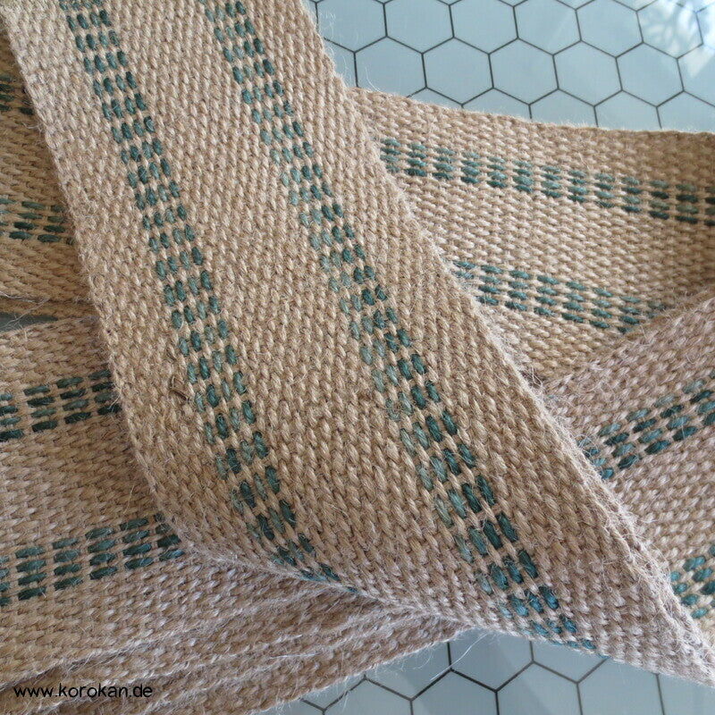 Kaku Männer Obi Gürtel grobe Jute, schmal
