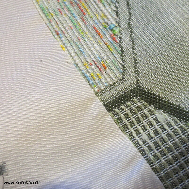 Dochugi Kimono Jacke, dicke Tsumugi Seide mit Kikko Motiven