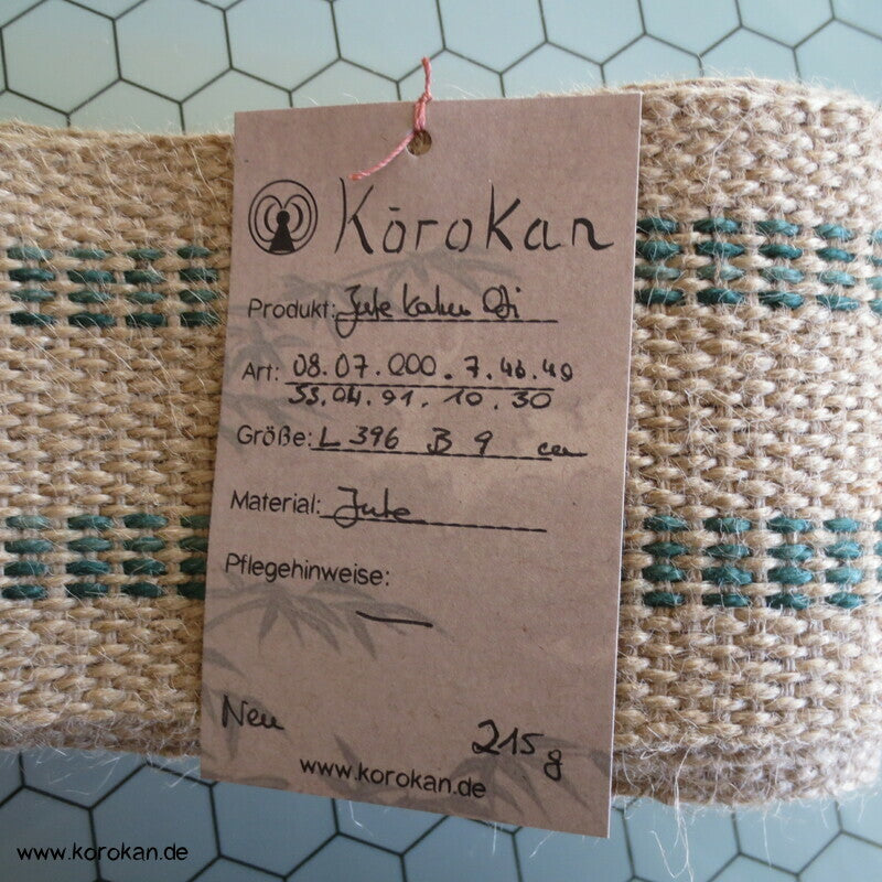 Kaku Männer Obi Gürtel grobe Jute, schmal