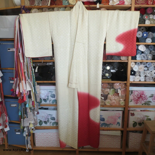 Segaiha Wolken Homongi Seidendamast Kimono