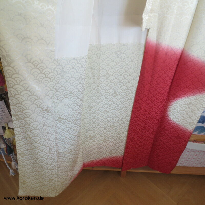 Segaiha Wolken Homongi Seidendamast Kimono
