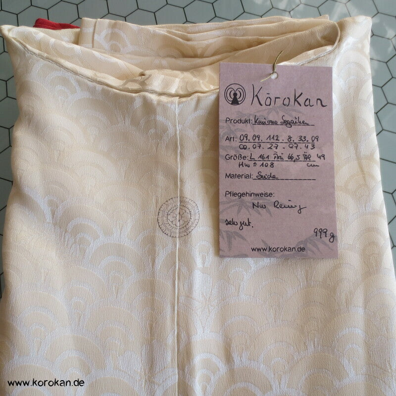 Segaiha Wolken Homongi Seidendamast Kimono