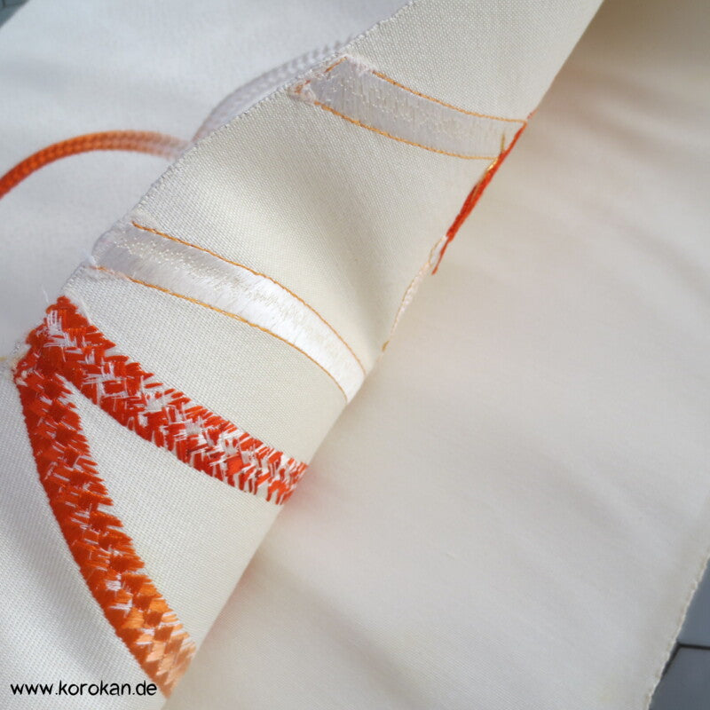Flechtbandstickerei Nagoya Obi - Nishijin - Seiden Brokat Stoff
