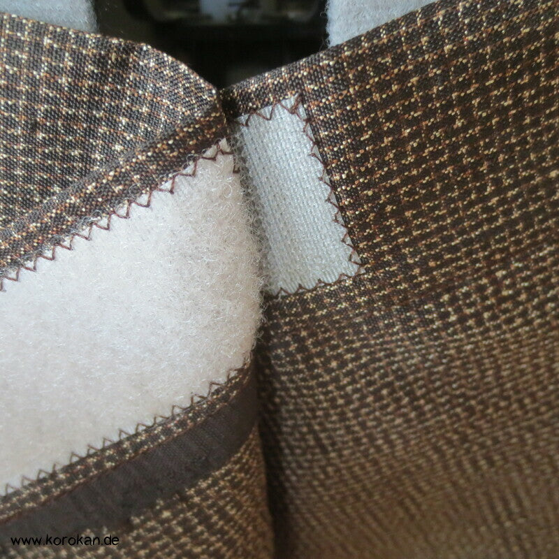 Hakama artige Hose, Kasuri Tsumugi Seide