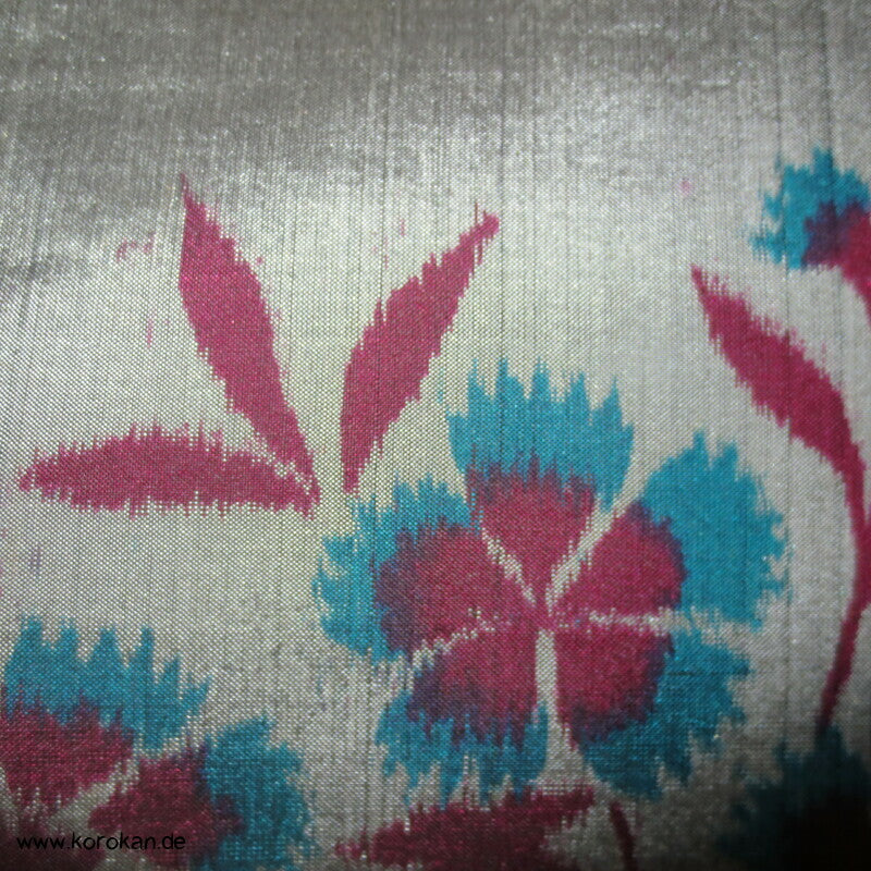 Nandina und Nadeshiko Meisen Seiden Hitoe Kimono