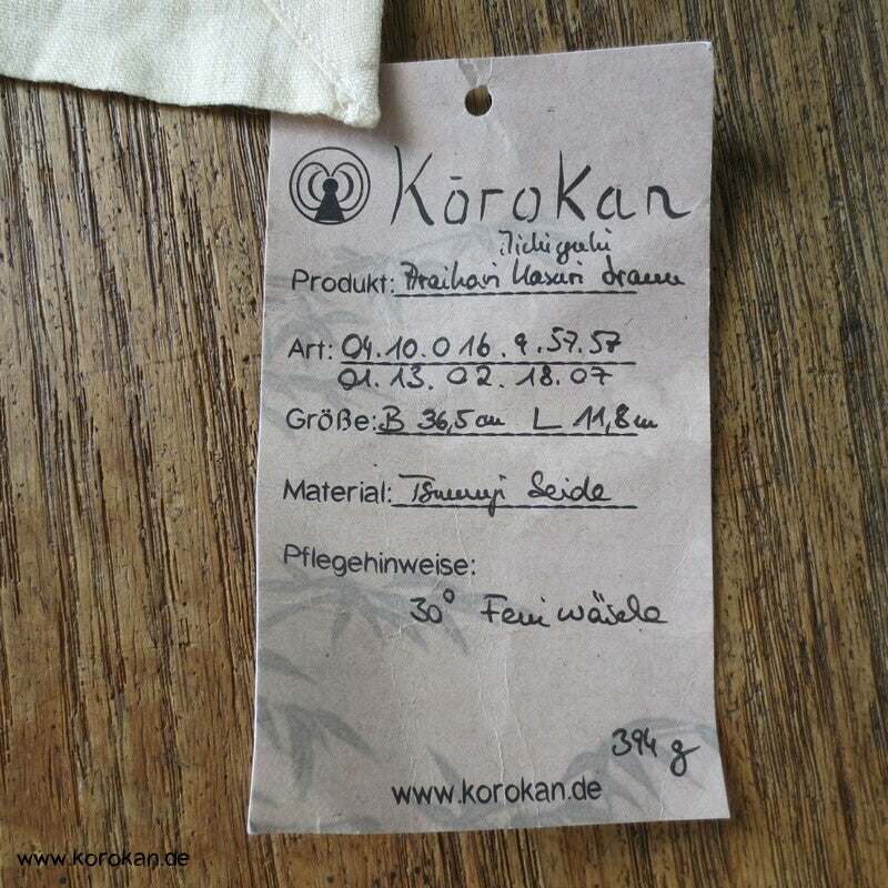 Hakama artige Hose, Kasuri Tsumugi Seide