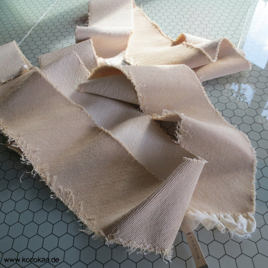 Shibori Seide Tanmono für Kimono - vor dem Färben