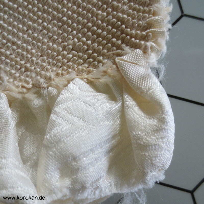 Shibori Seide Tanmono für Kimono - vor dem Färben