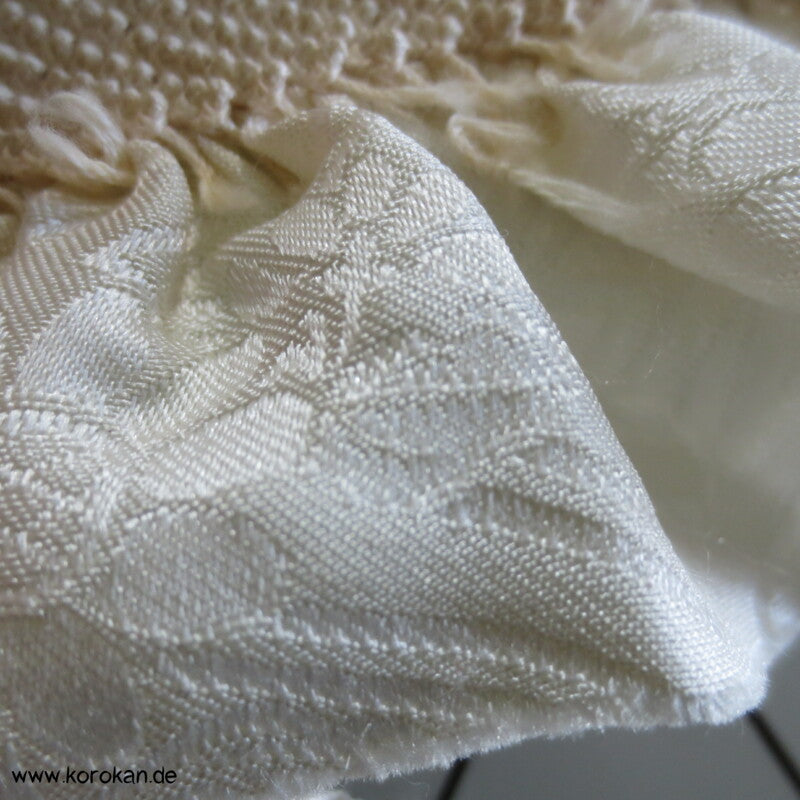 Shibori Seide Tanmono für Kimono - vor dem Färben