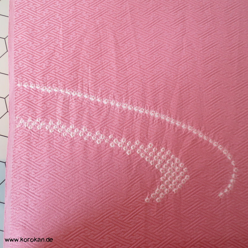 Shibori Fluss, Sayagata Jacquard mit Teilstickerei Tanmono