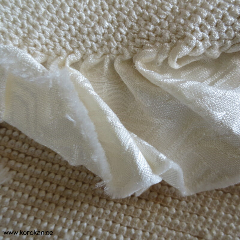 Shibori Seide Tanmono für Kimono - vor dem Färben