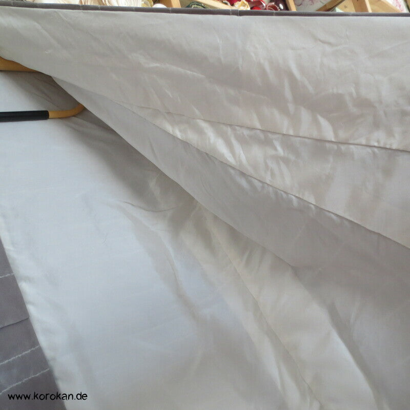 brutalisierter gekürzter Komon Kimono / Mantel / Jacke Streifen Shibori