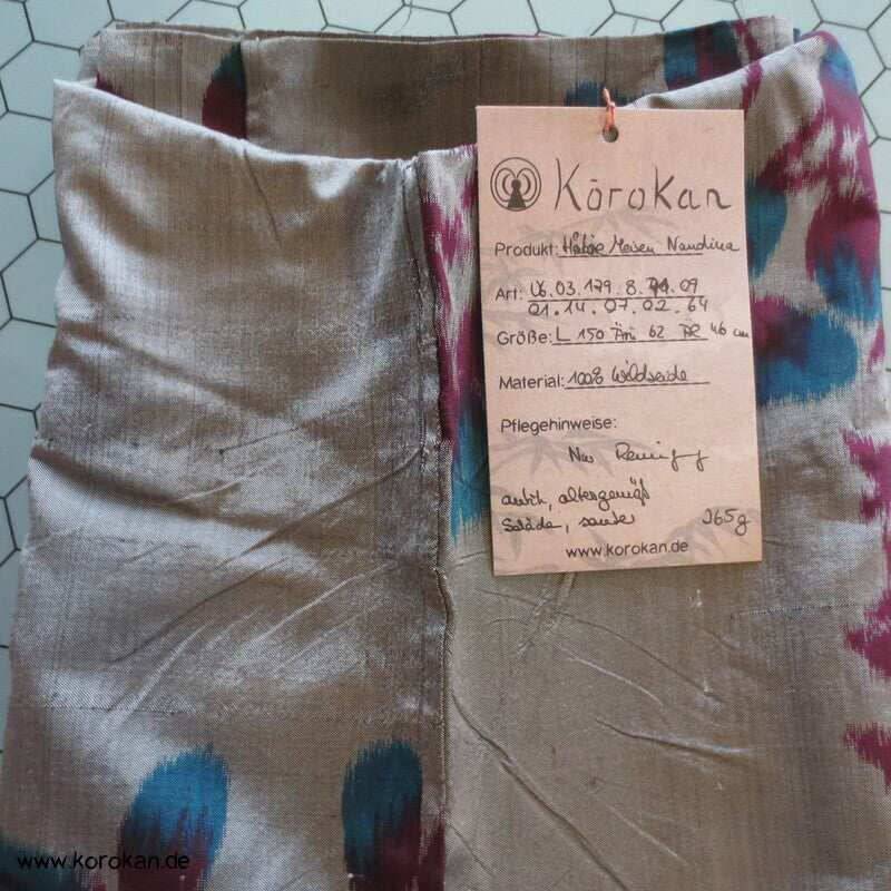 Nandina und Nadeshiko Meisen Seiden Hitoe Kimono
