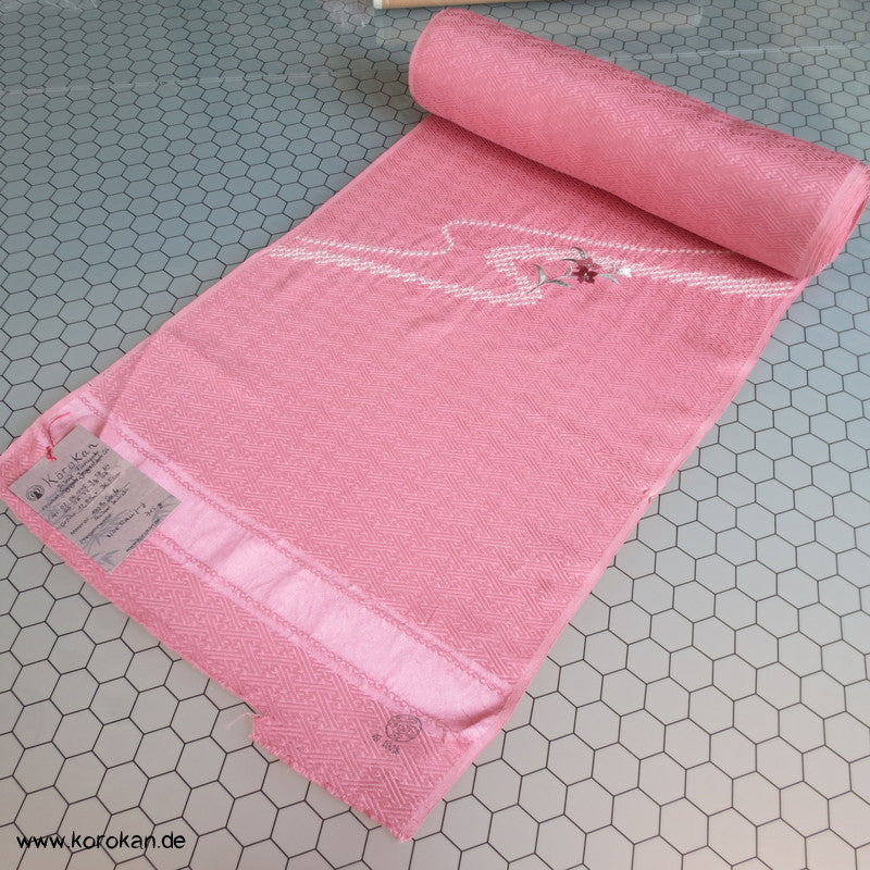 Shibori Fluss, Sayagata Jacquard mit Teilstickerei Tanmono