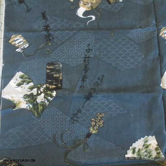 Noh Maske Männer Juban Kimono Wollmuslin